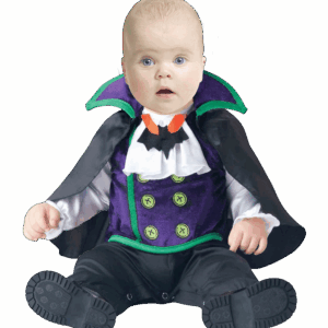Disfraz de Drácula para bebé con camisa, capa y pantalón