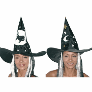 Sombrero de Bruja con Cabello