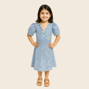 Vestido Raya Azul