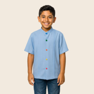 Camisa Linen Look Azul
