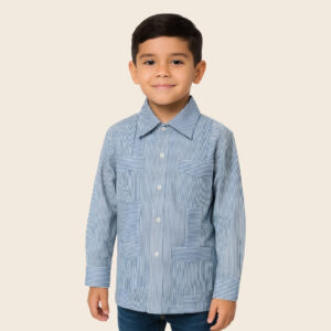Guayabera Raya Azul