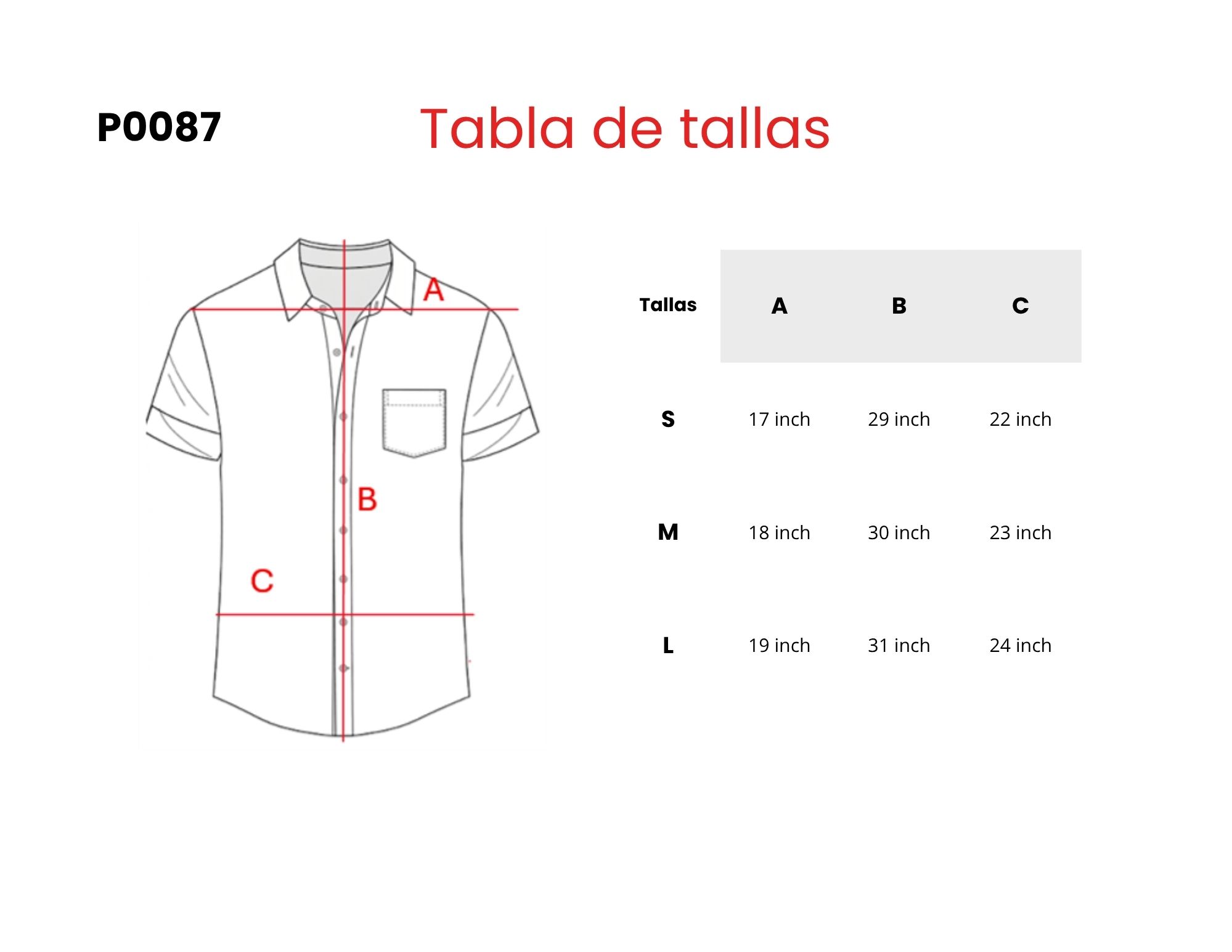 Guayabera Blanca Bordado Azul Caballero - Imagen 2