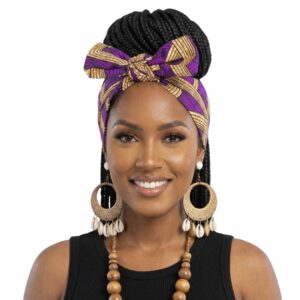 Vincha Estampado Morado - Accesorio