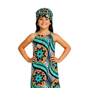 Vestido sin Mangas para Niña | Estampado Geométrico Étnico