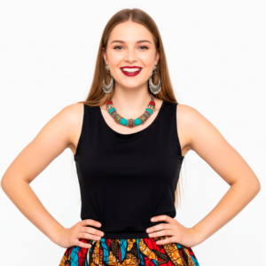 Blusa Sin Mangas de Dama